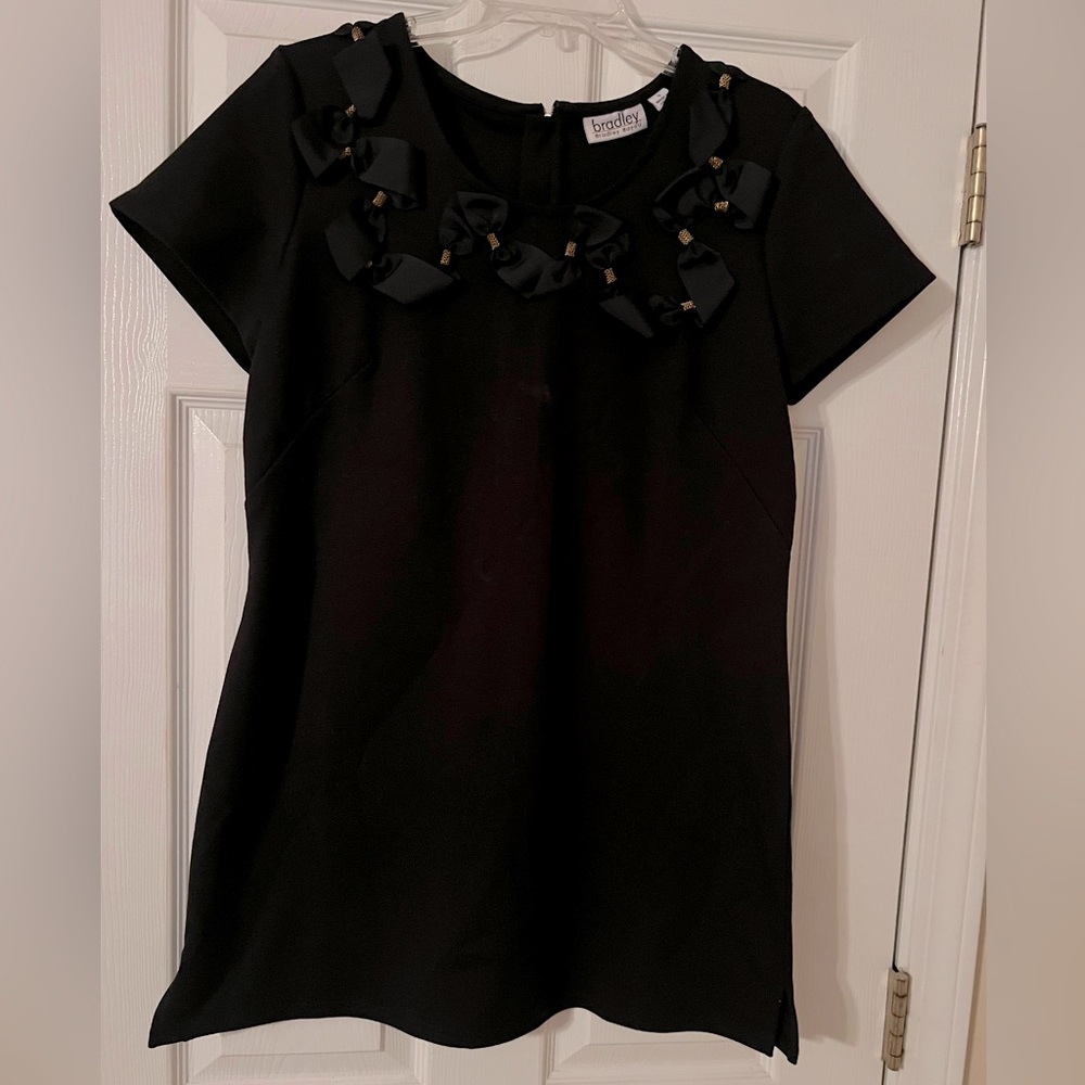 Black mini knee length dress